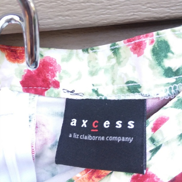 Axcess Liz Claiborne 12 Floral Stretch Skirt  - Picture 6 of 8